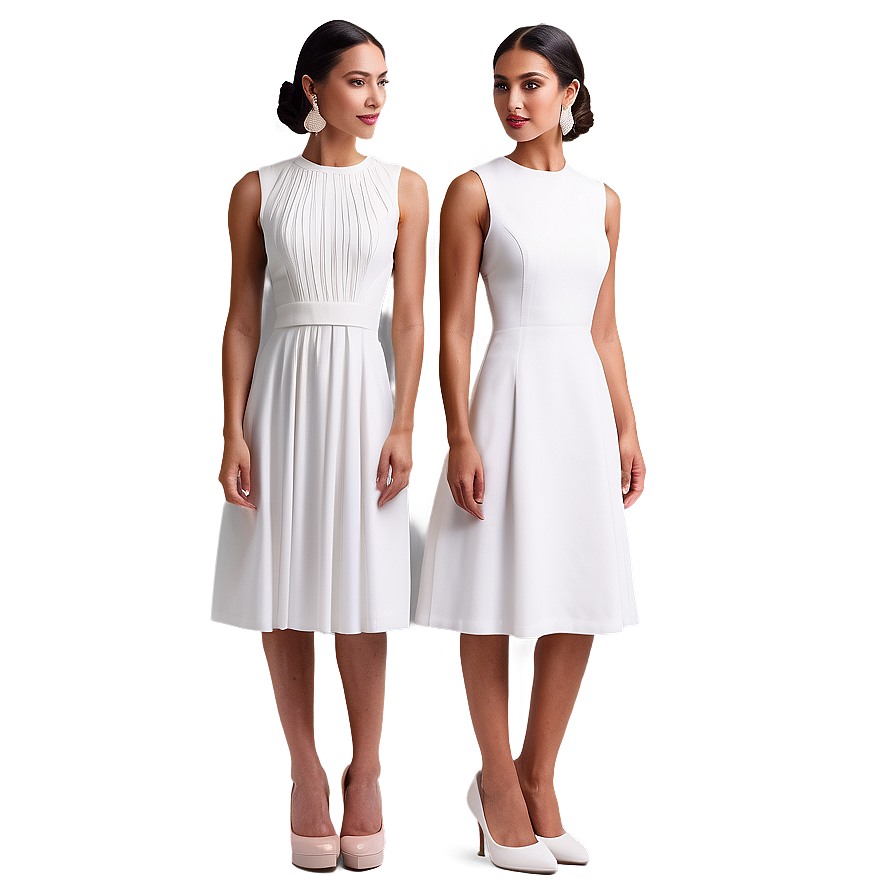 Tailored White Dress Perfection Png 06212024