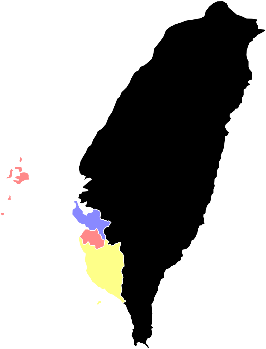 Taiwan Administrative Divisions Map