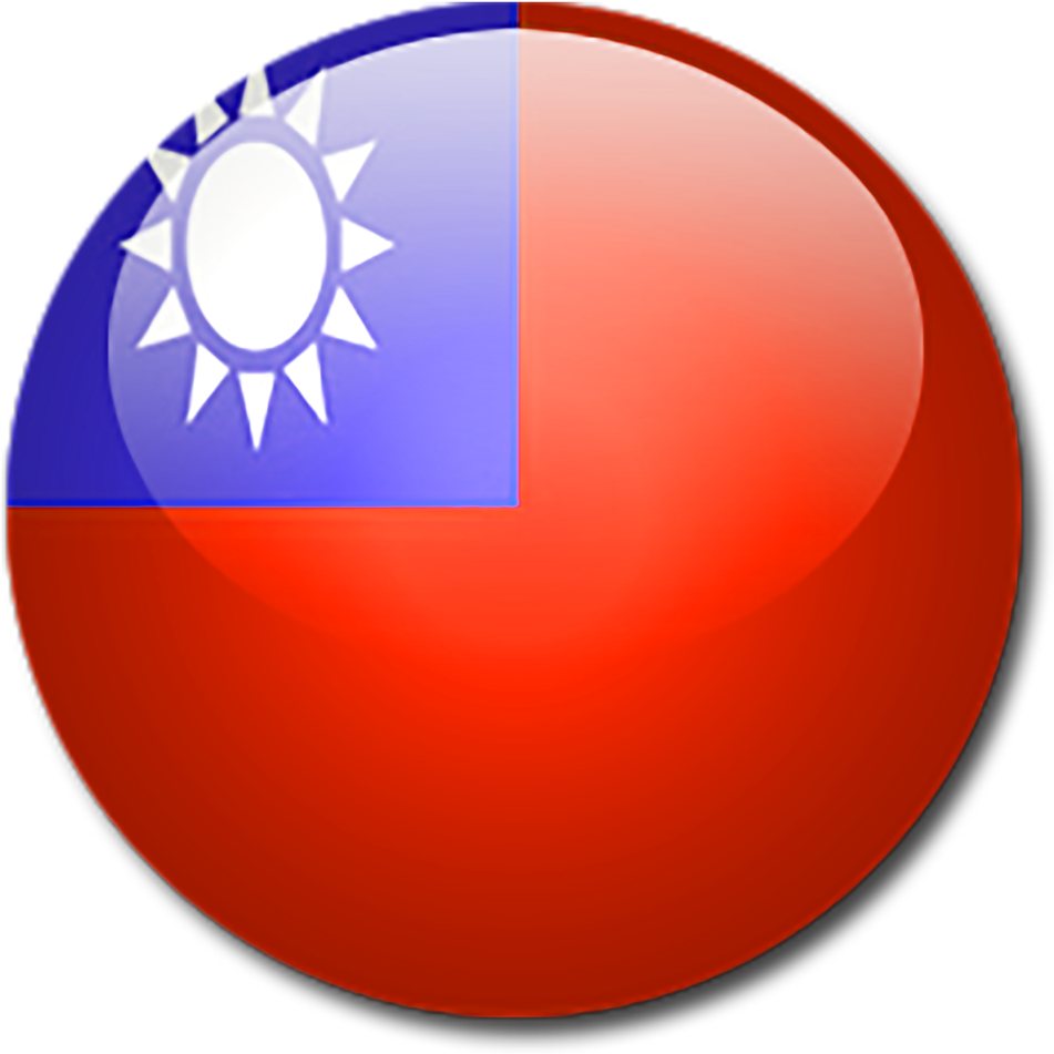 Taiwan Flag Badge Graphic