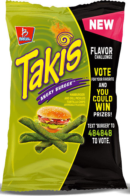 Takis Angry Burger Flavor Challenge Package