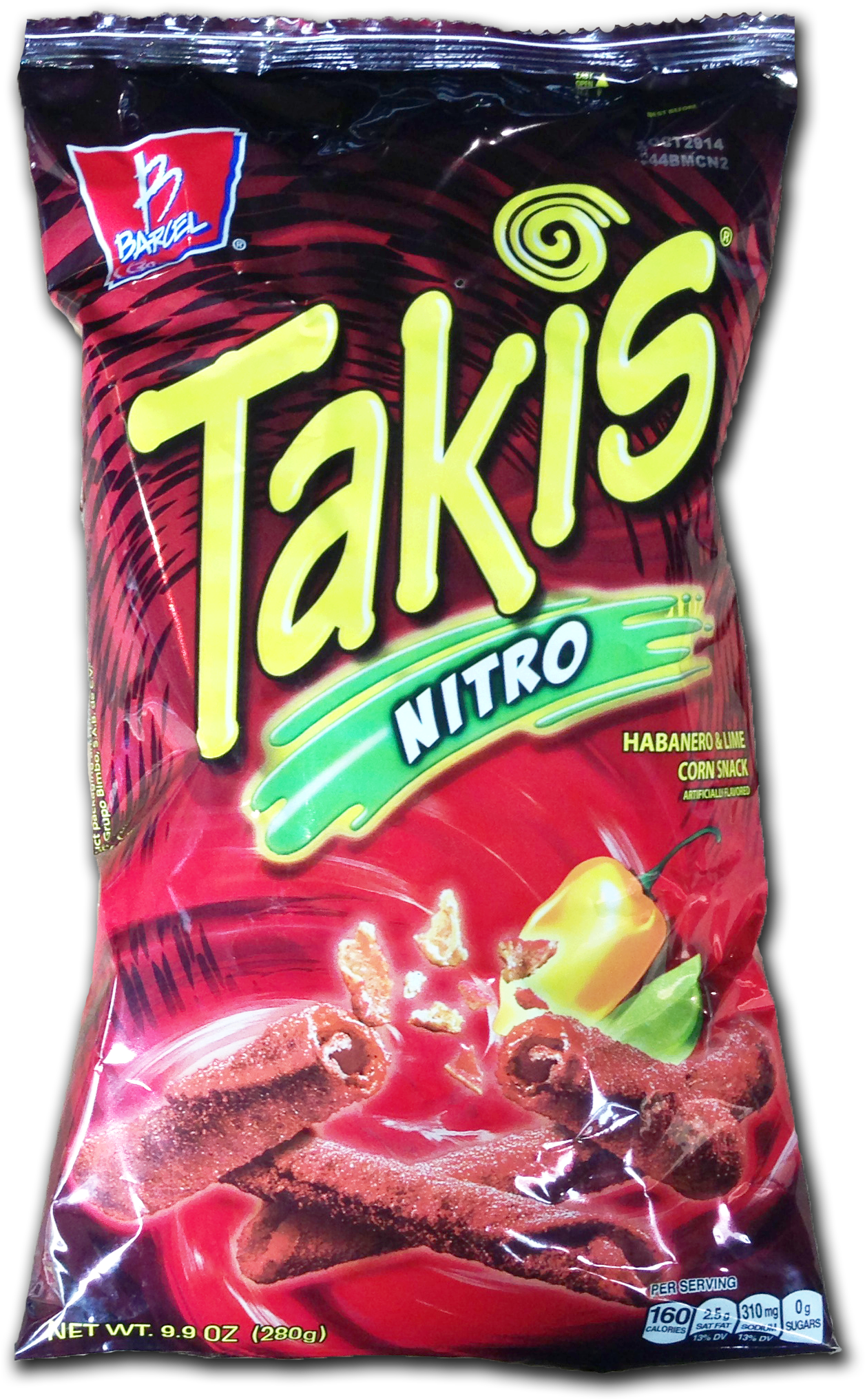 Takis Nitro Habanero Lime Corn Snack Package