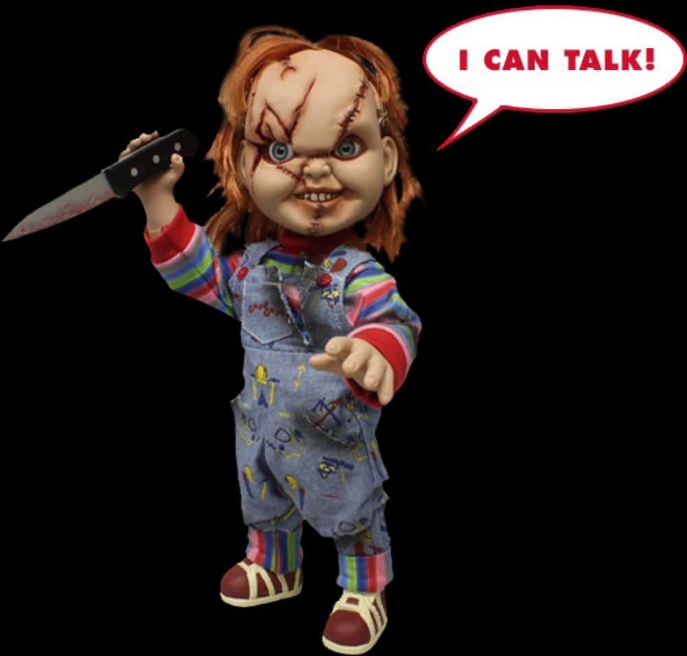 Talking Chucky Doll With Knife