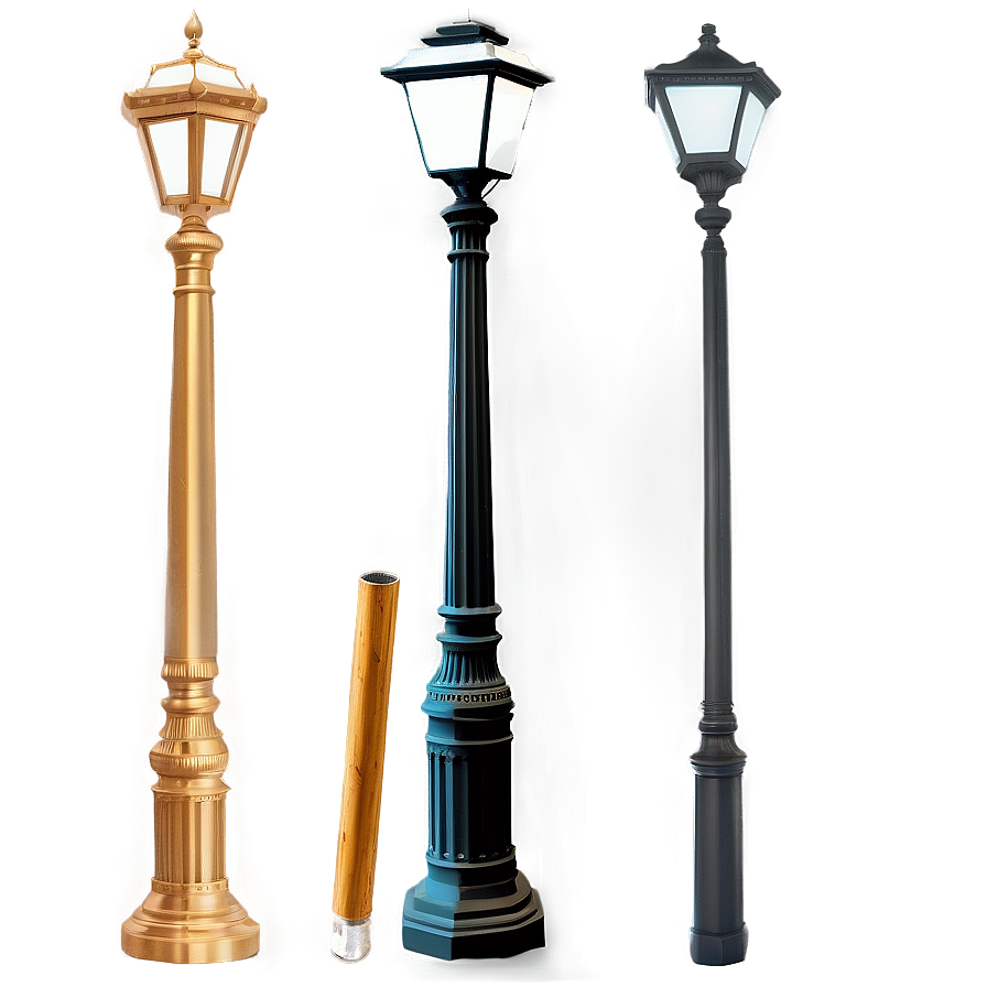 Tall City Light Post Png 06282024