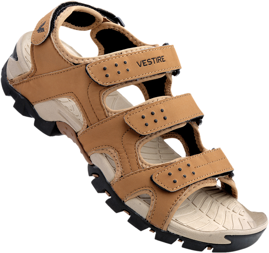 Tan Leather Sports Sandal Vestire