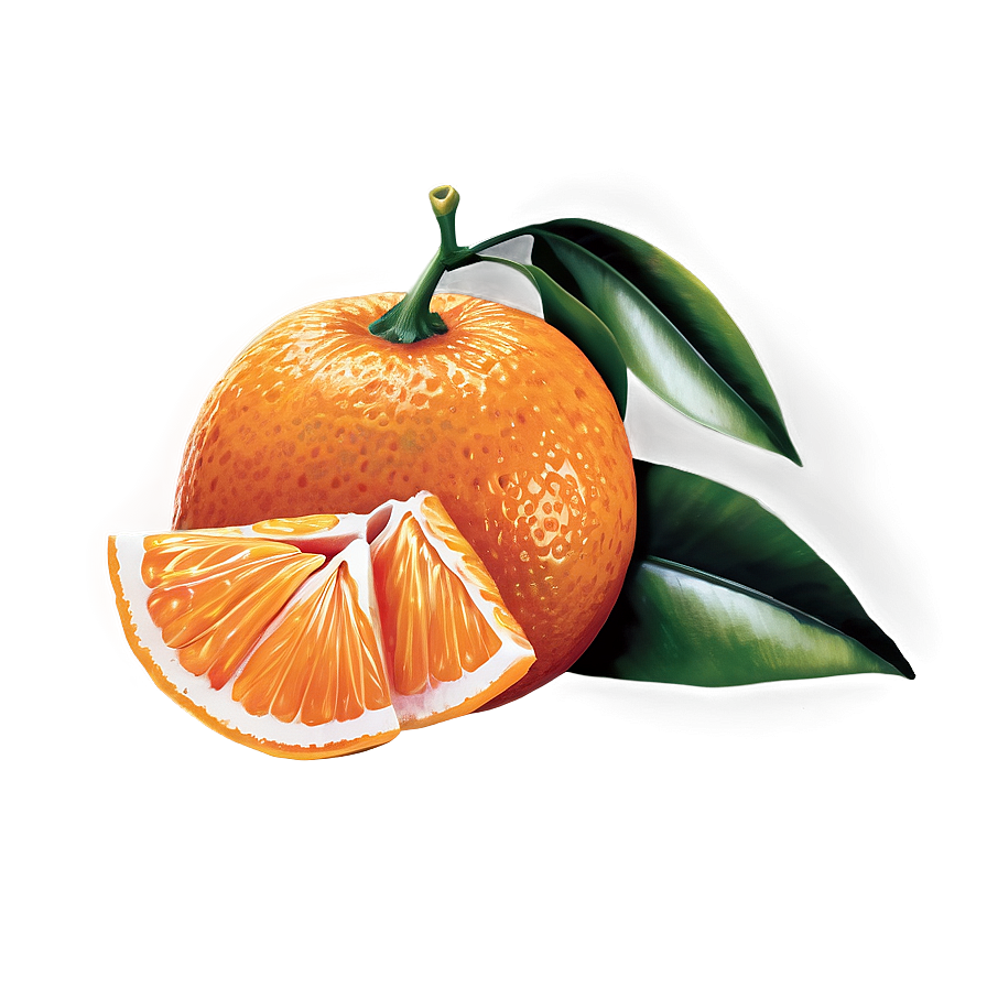 Tangerine Garnish Png 94