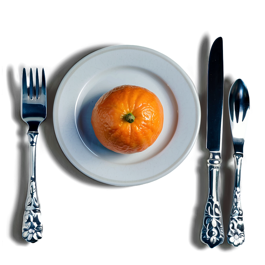 Tangerine On Plate Png Suv