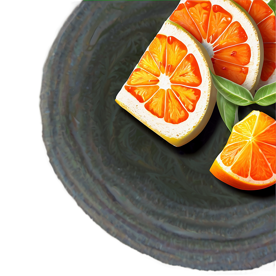 Tangerine Wedge Png 37