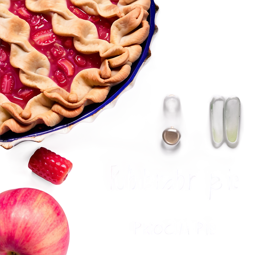 Tangy Rhubarb Pie Png 37