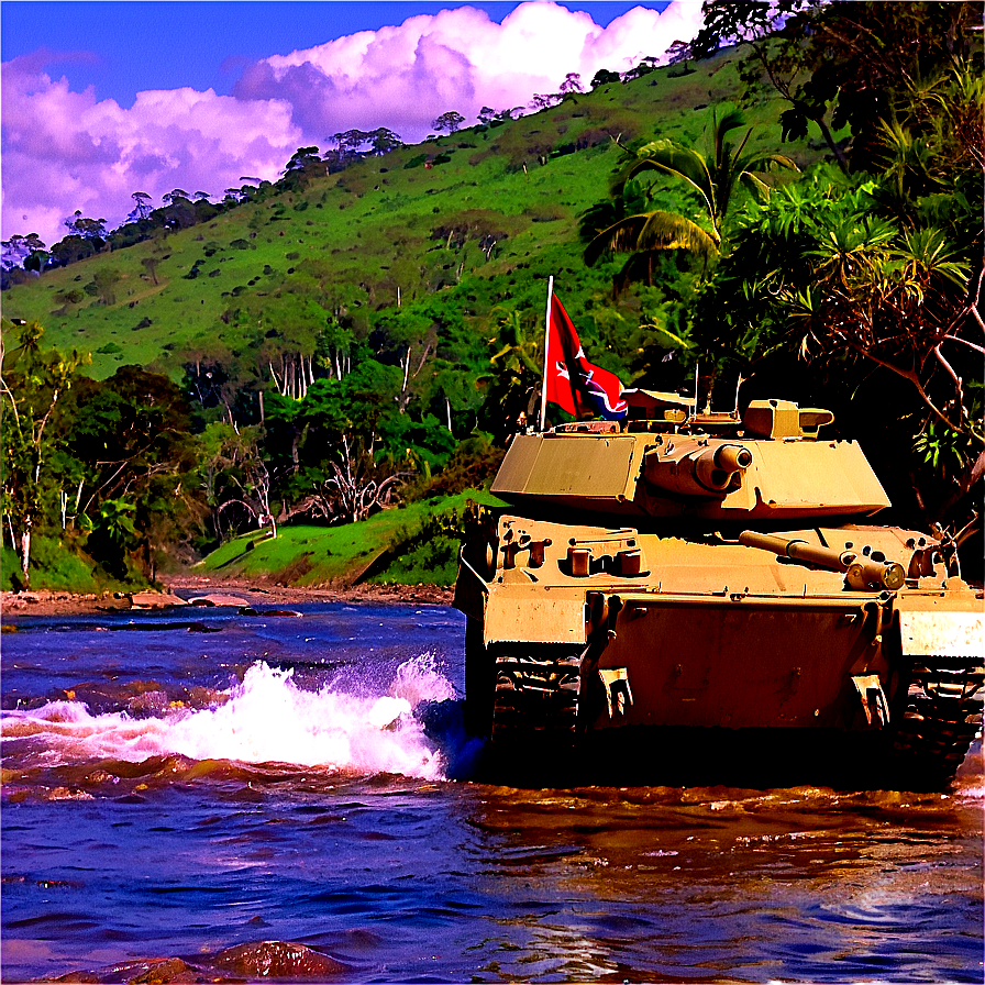 Tank Crossing River Png 62