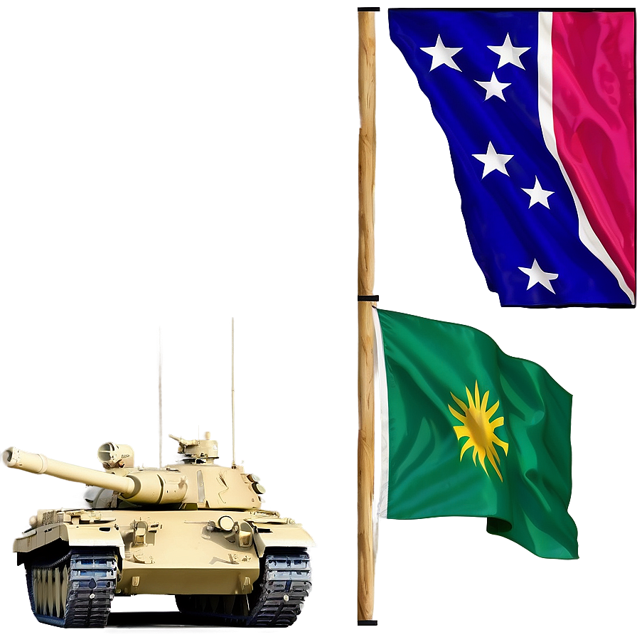 Tank With Flag Emblem Png 05232024