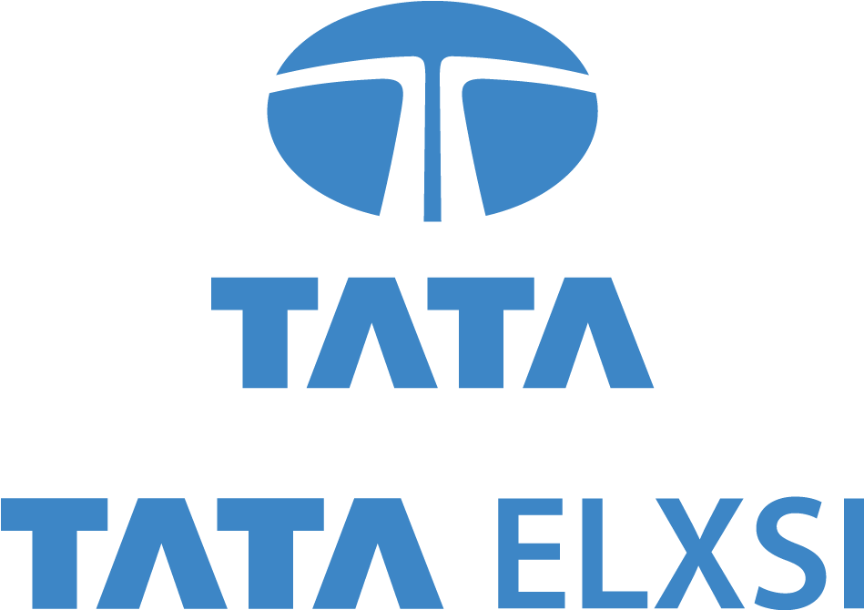 Tata Elxsi Logo Blue Background