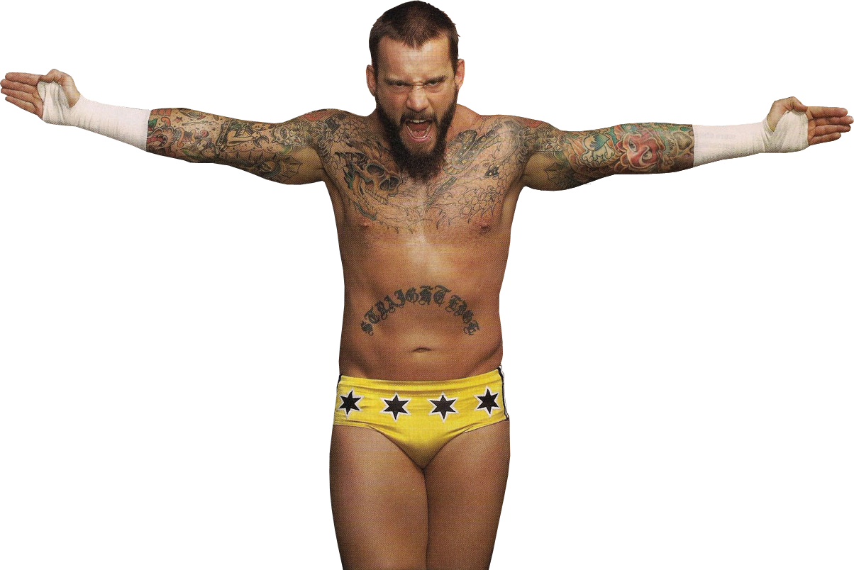 Tattooed Wrestler Stance