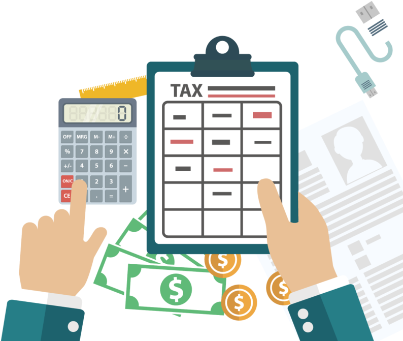 Tax Calculation Clipart