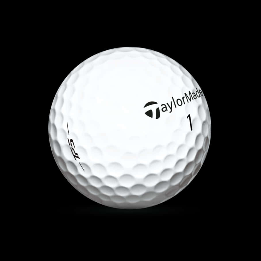 Taylor Made Golf Ball Black Background