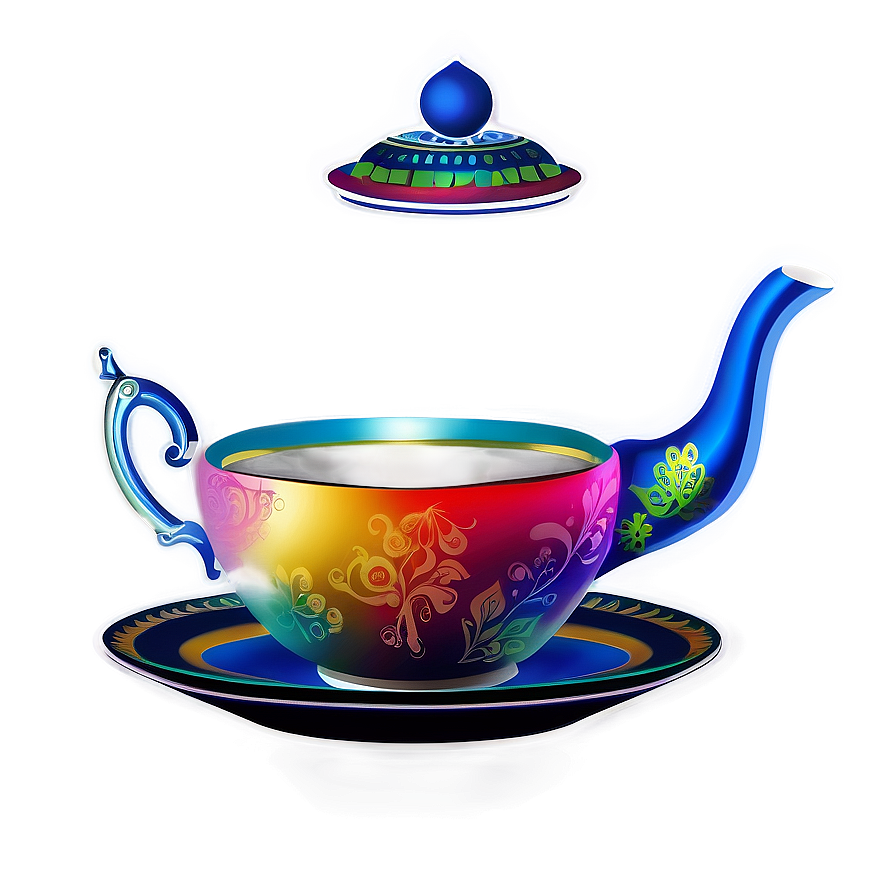 Tea Cup And Pot Set Png 05252024