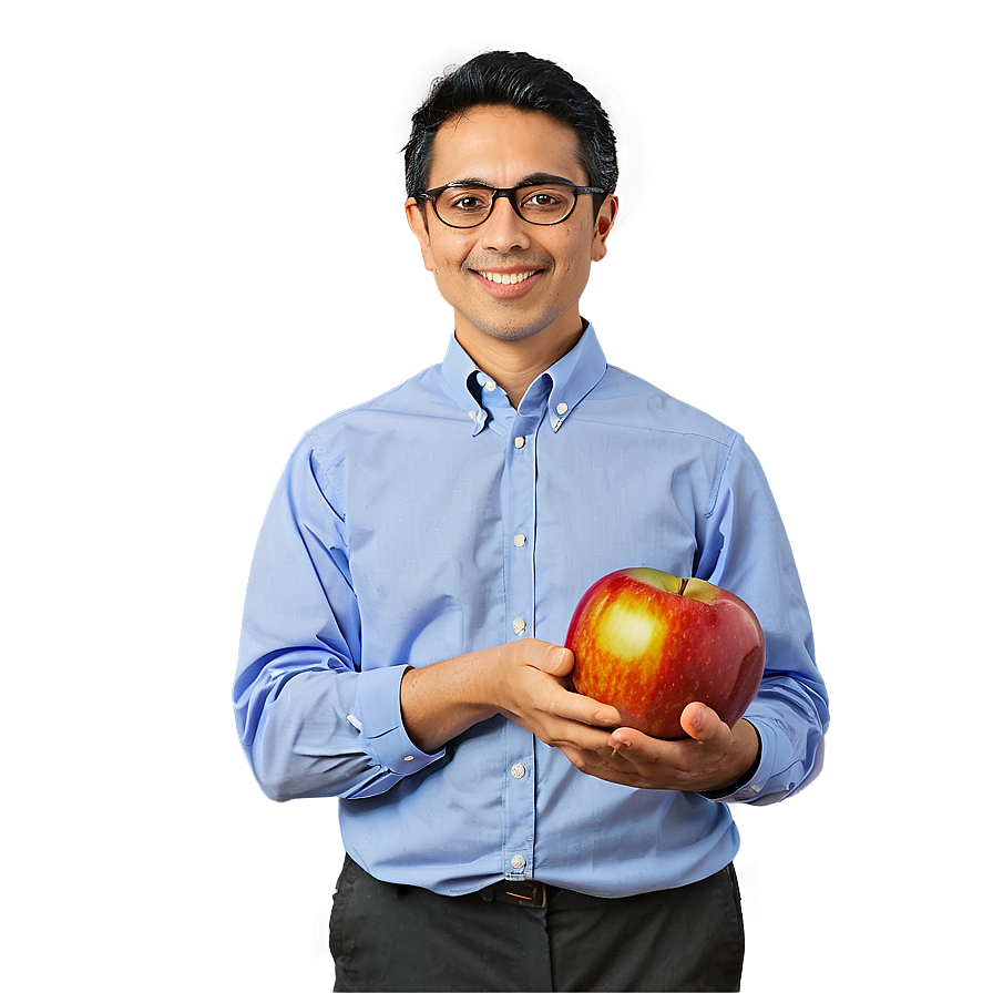 Teacher With Apple Png Mwf66