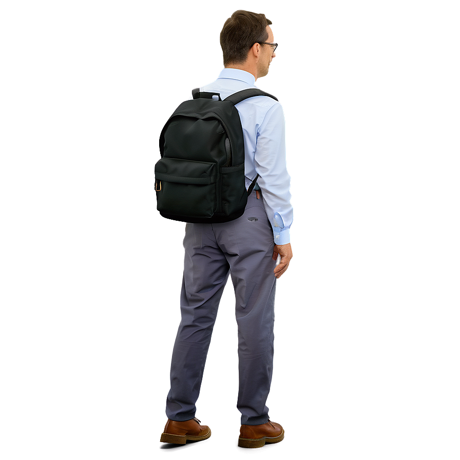 Teacher With Backpack Png Dnt