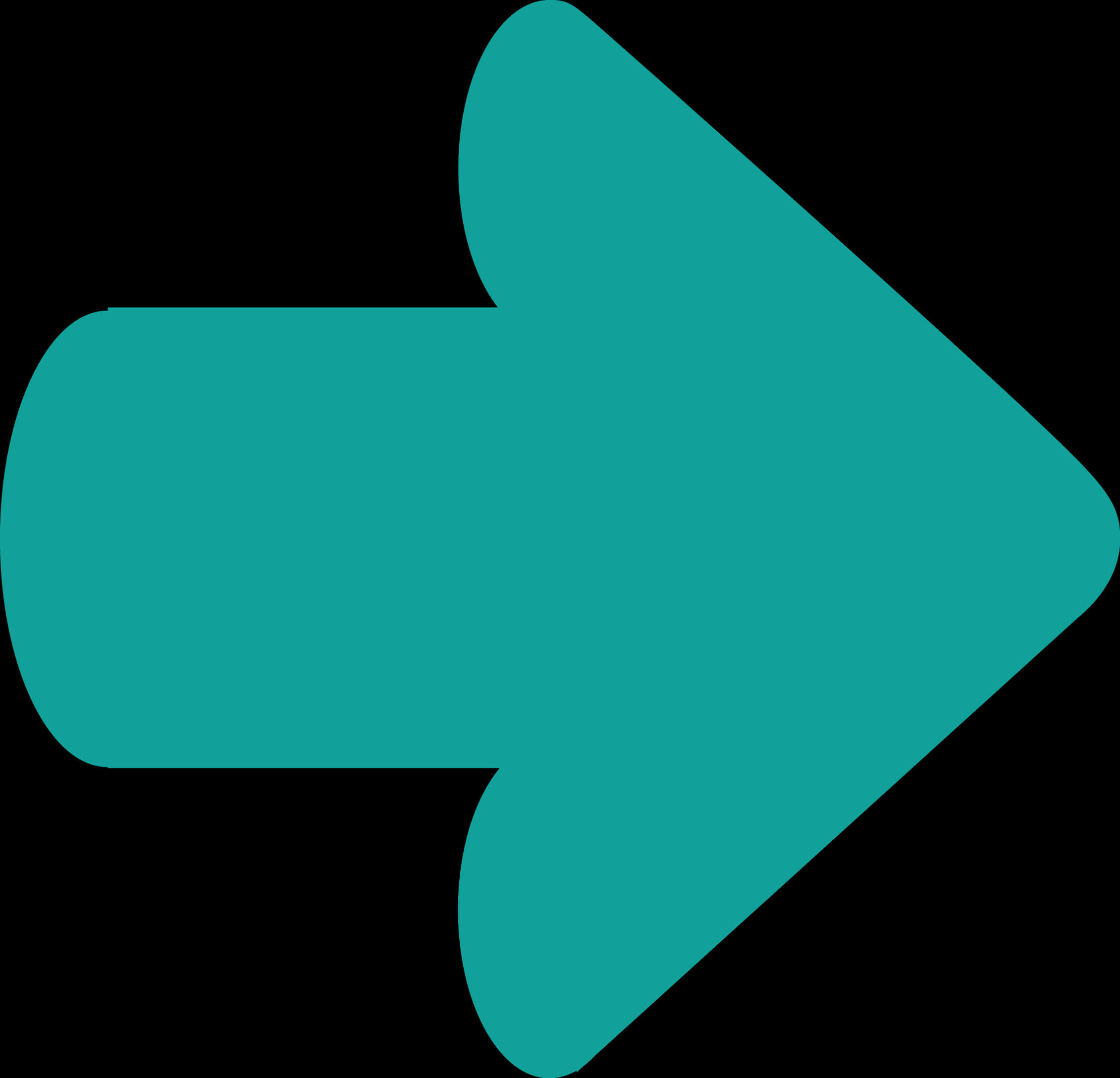 Teal Arrow Graphic