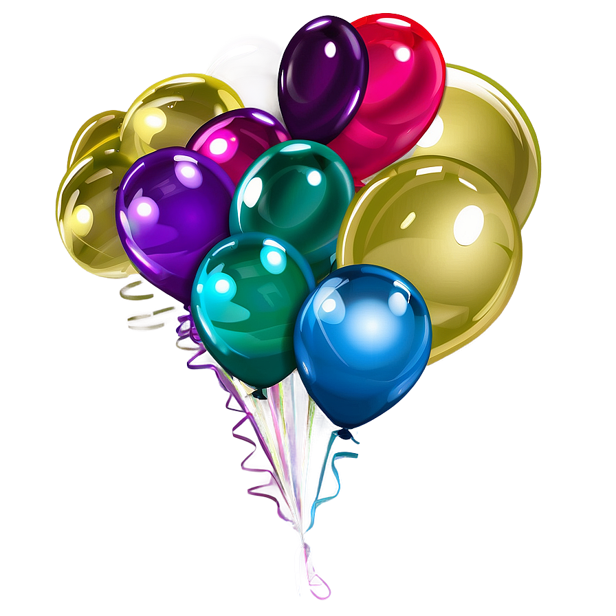Teal Blue Balloons Png Rit