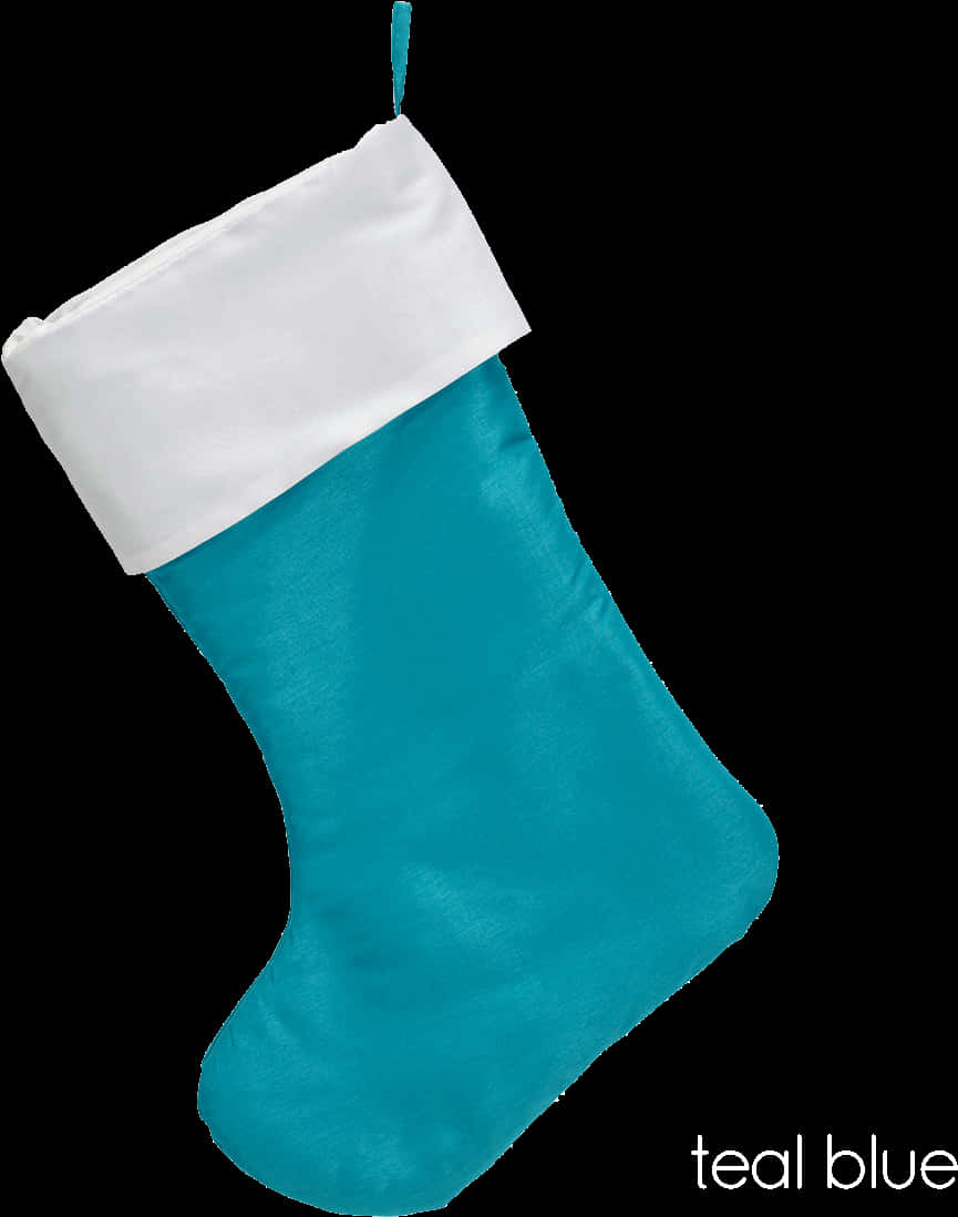 Teal Blue Christmas Stocking