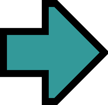 Teal Direction Arrow