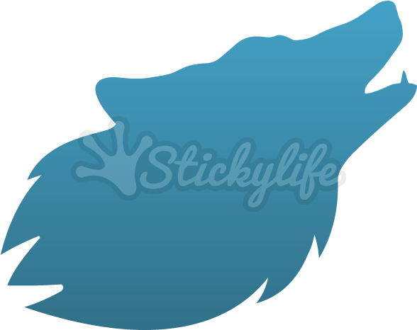 Teal Feather Sticker Design