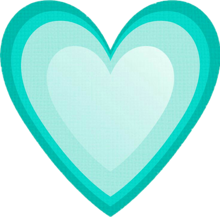 Teal Heart Graphic