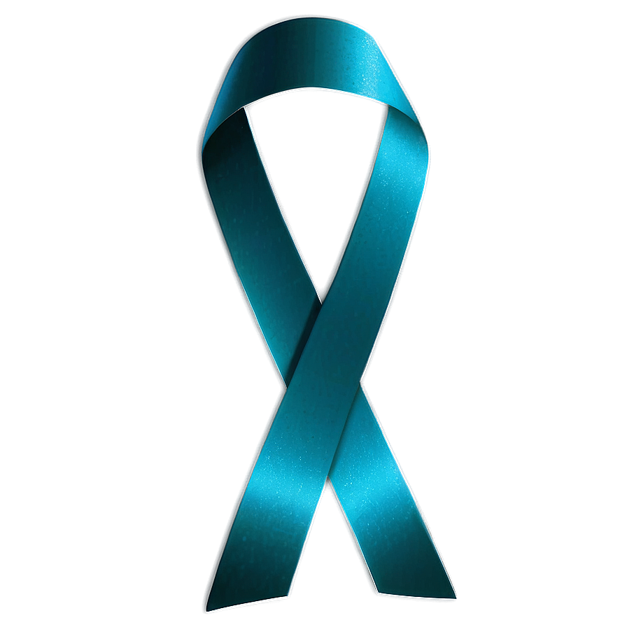 Teal Ribbon For Scleroderma Awareness Png Bpj