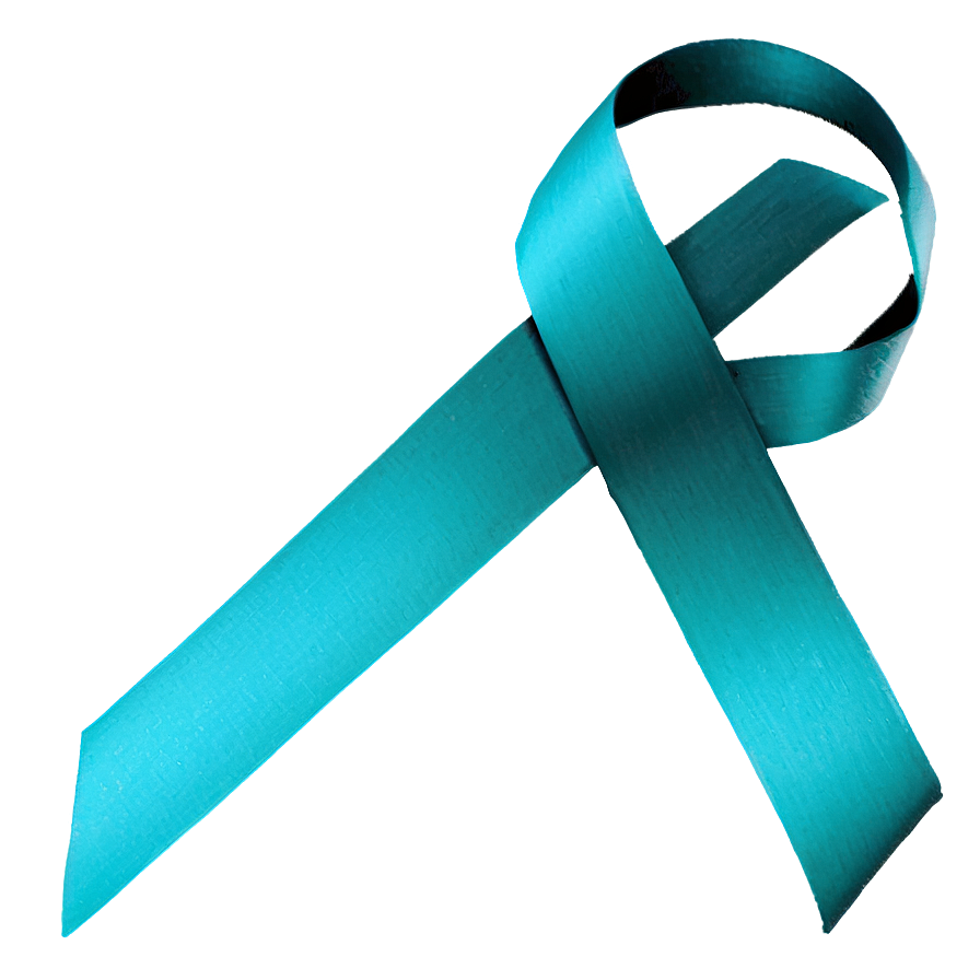 Teal Ribbon For Sexual Assault Awareness Png 11