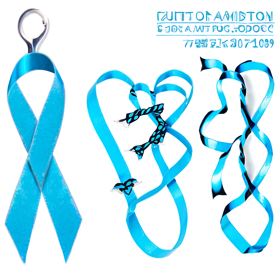 Teal Ribbon For Tourette Syndrome Awareness Png 30