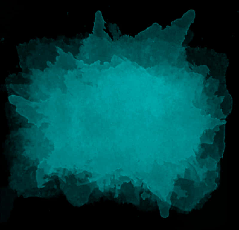 Teal Watercolor Splotch