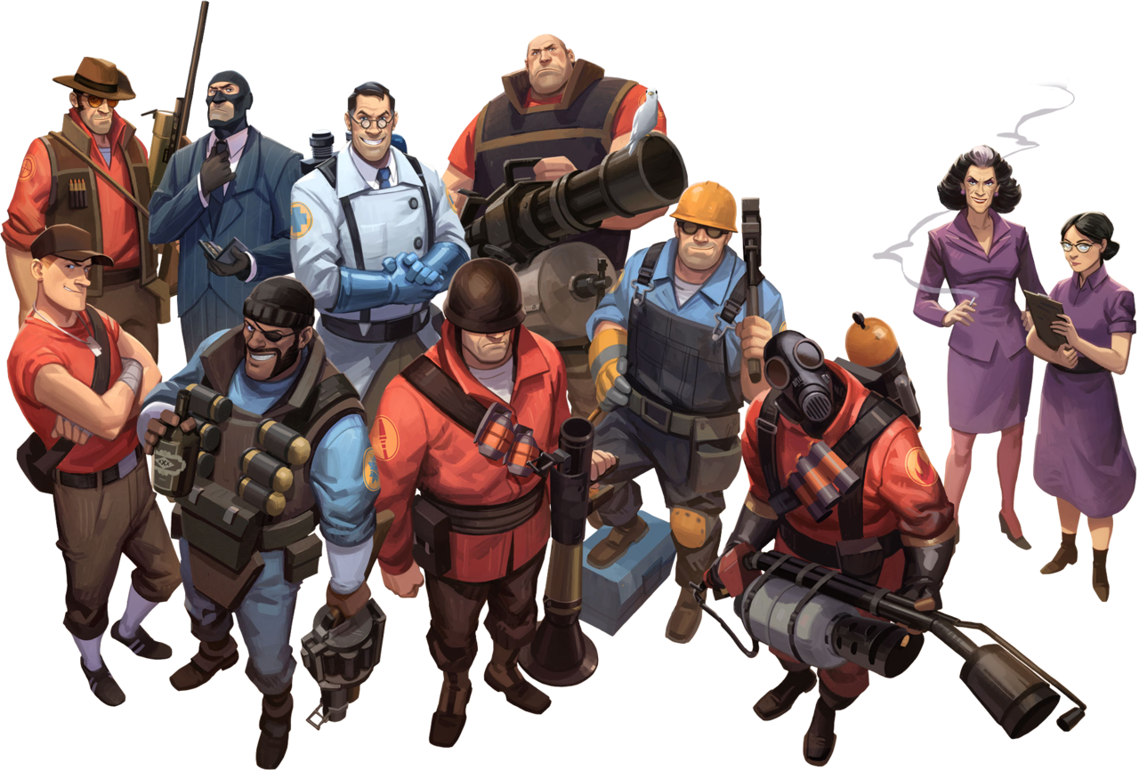 Team Fortress2 Character Lineup