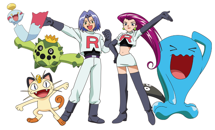 Team Rocketand Pokemon Characters