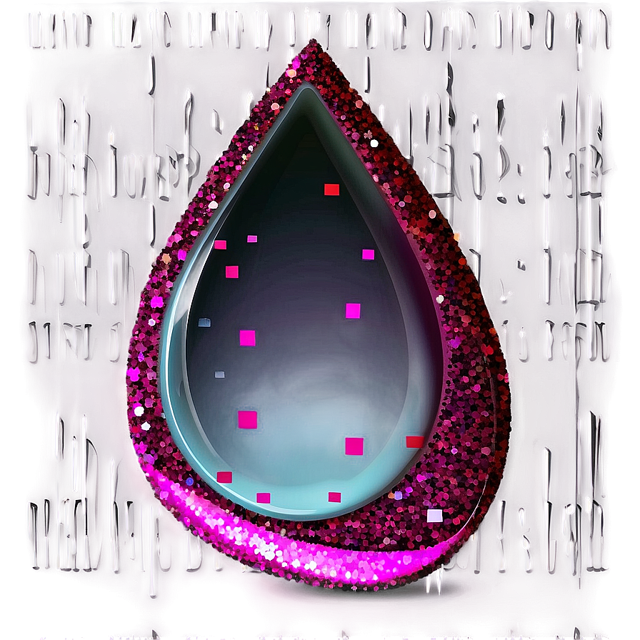 Teardrop With Glitter Png 25