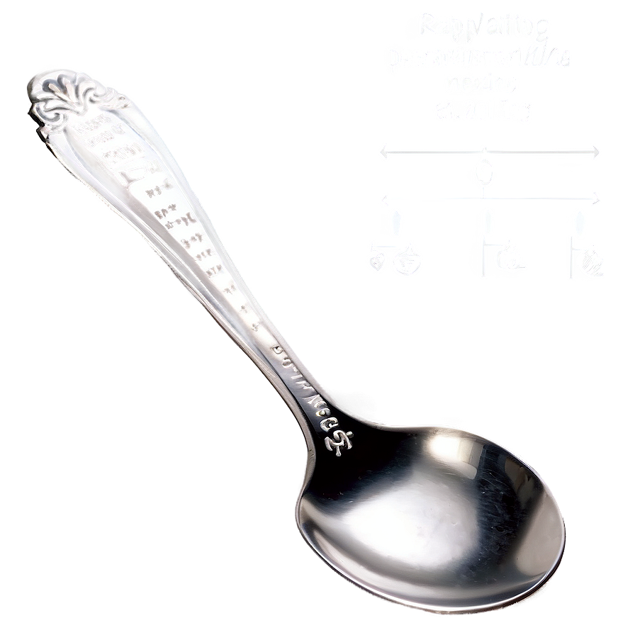 Teaspoon With Measurement Markings Png Hbs91