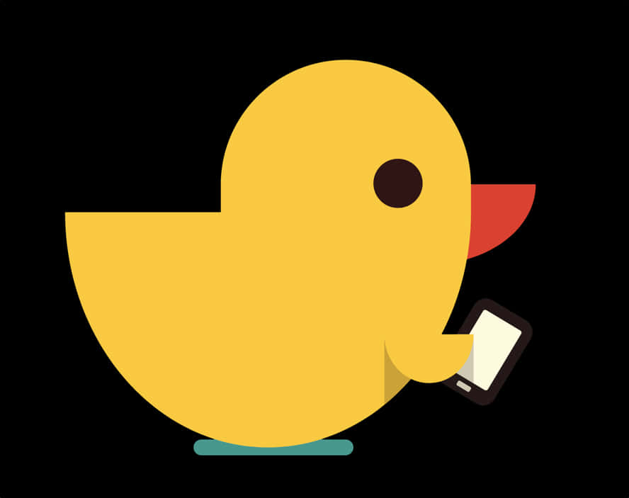 Tech Savvy Duck Illustration