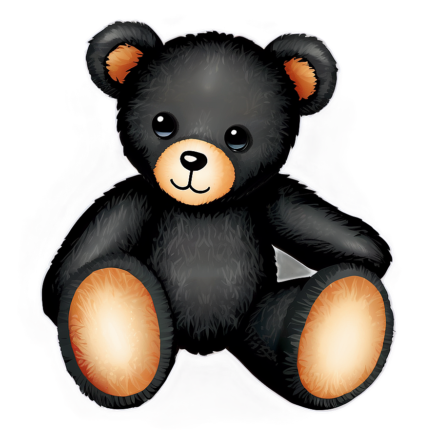 Teddy Bear Clipart Black And White Png 06282024