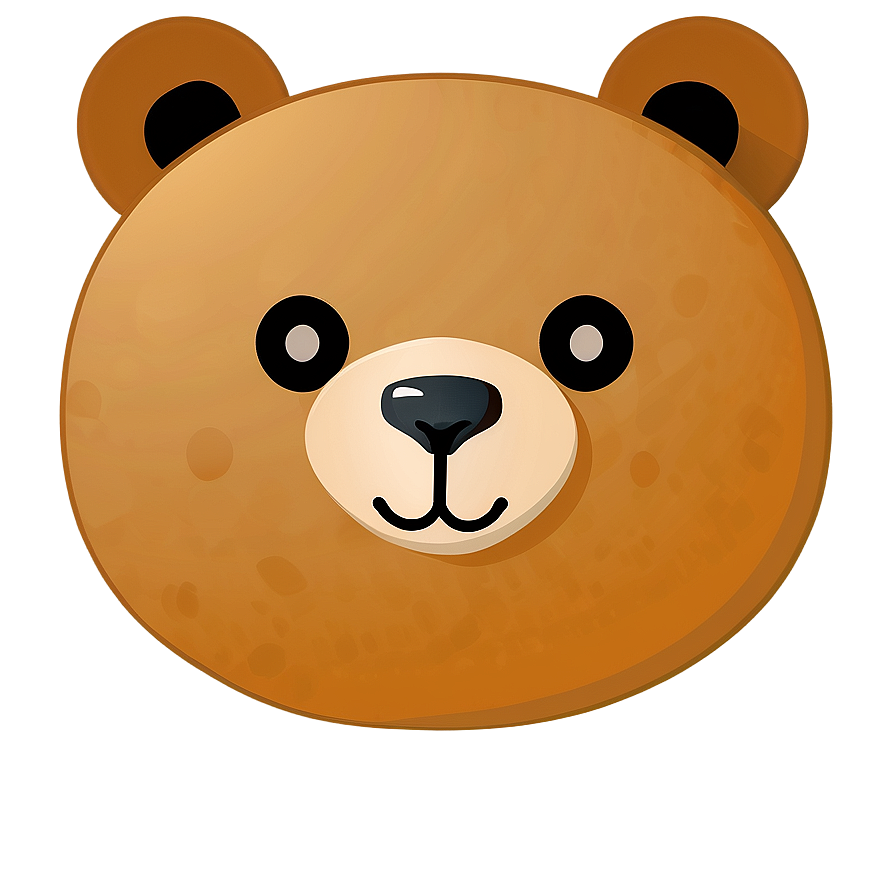 Teddy Bear Face Clipart Png 06282024