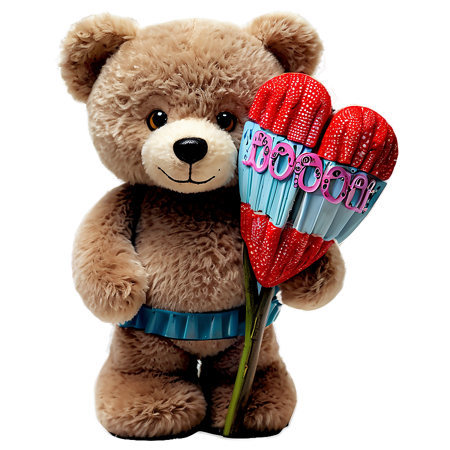 Teddy Bear For Valentine Png 05212024