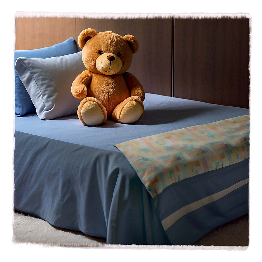 Teddy Bear In Bed Png Bds