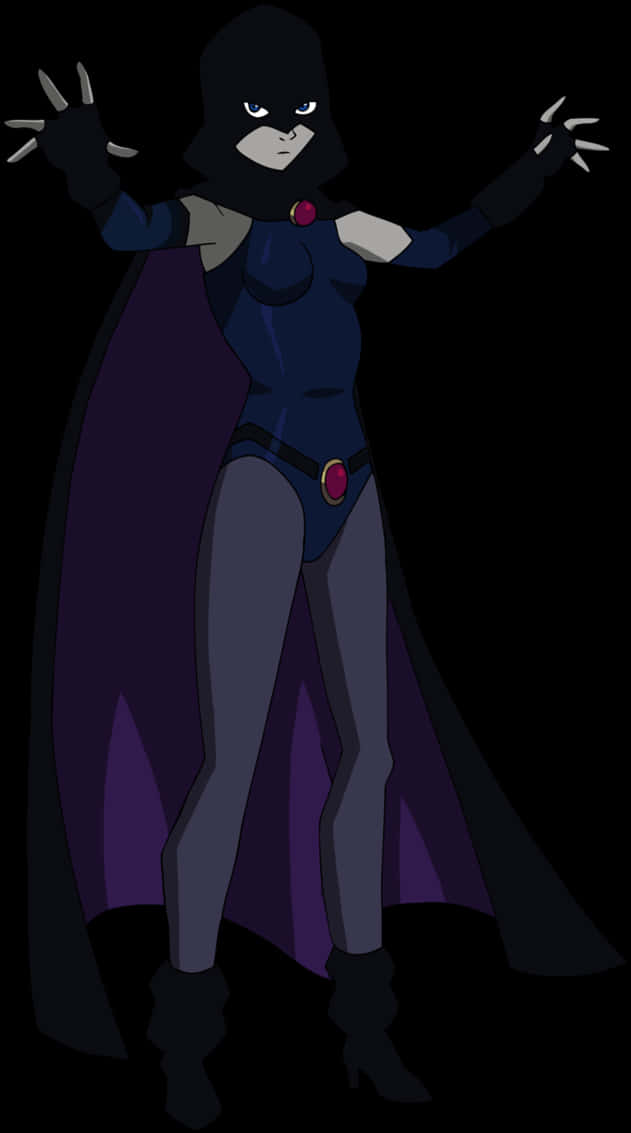 Teen Titans Go Raven Pose