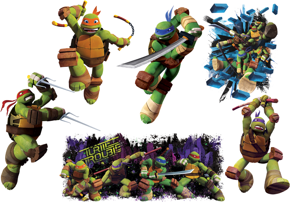 Teenage Mutant Ninja Turtles Action Poses