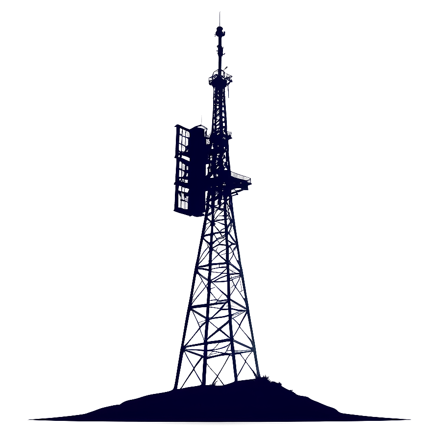 Telecommunication Tower Silhouette Png Ywo