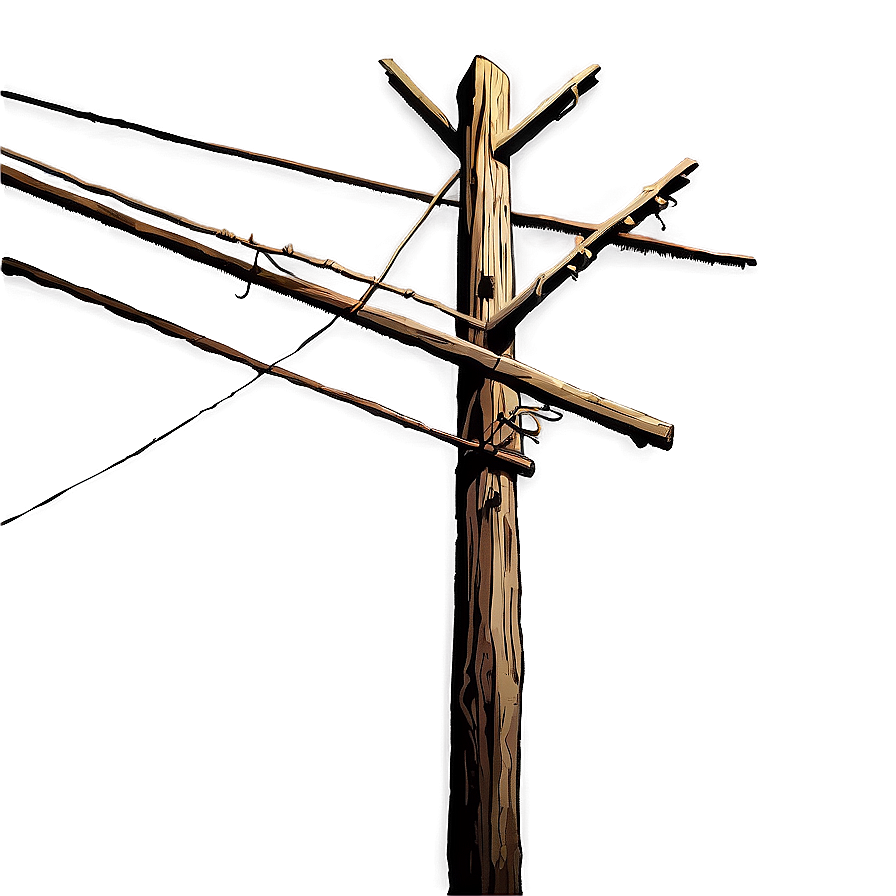 Telephone Pole At Night Png Lpc