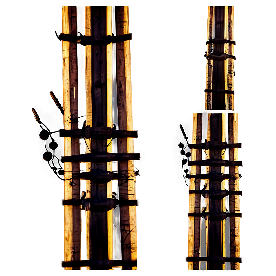 Telephone Pole Sunset Background Png Adn91