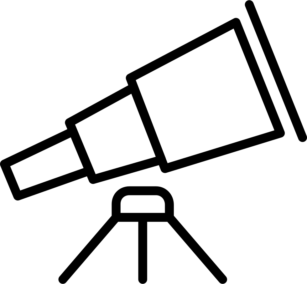 Telescope Icon Silhouette