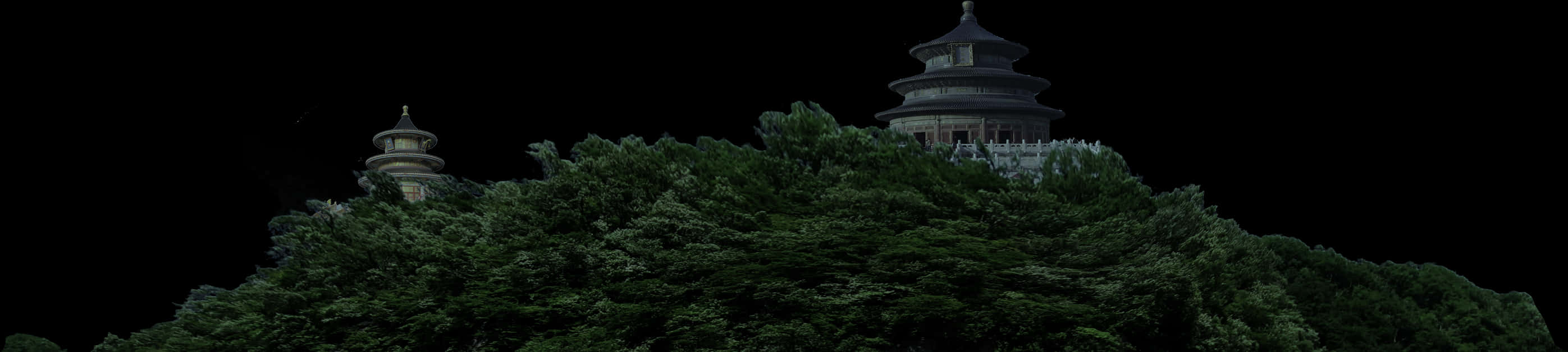 Temple_ Treetops_ Night_ Scene