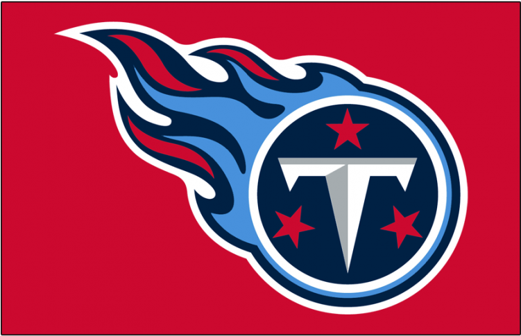 Tennessee Titans Logoon Red Background