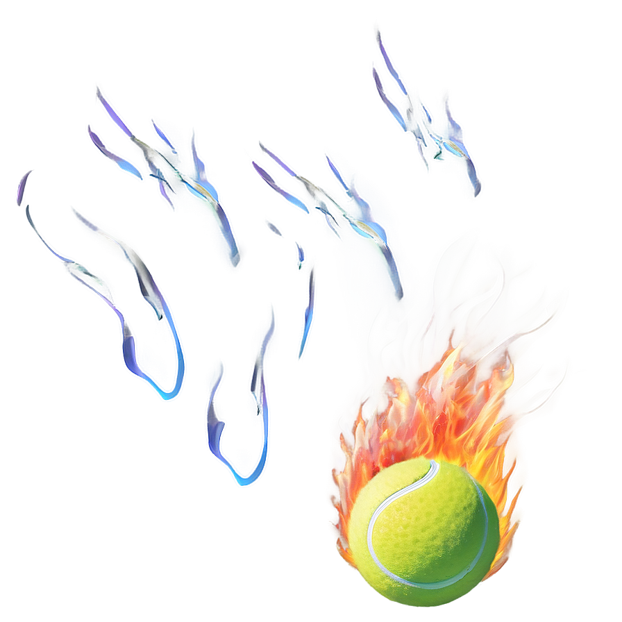 Tennis Ball On Fire Png Iqb71