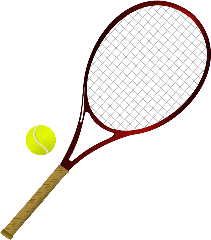 Tennis Racketand Ball Illustration